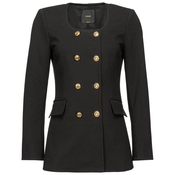PINKO Black Viscose Suits & Blazer/IT42M/Black